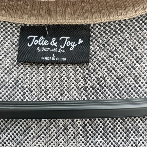 MWT-Jolie & Joy Women’s Checkered Knit Dress – Size Large - Picture 6 of 7